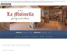 Tablet Screenshot of hotellamolinella.it